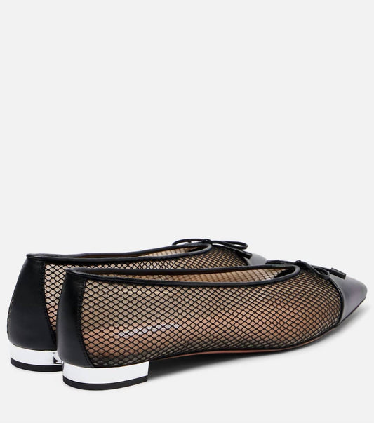 Aquazzura - Women's Gioia Mesh Flats
