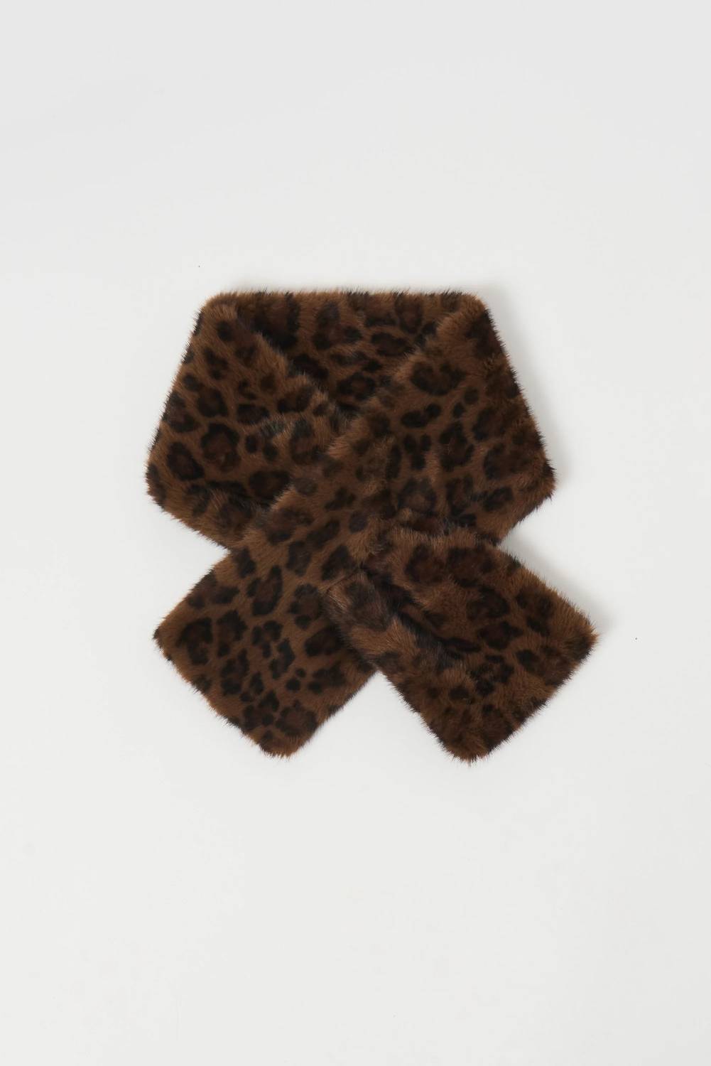 Joseph Ribkoff - Leopard Faux Fur Pull Through Scarf