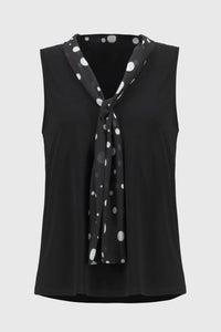 Joseph Ribkoff - V-Neck Tie Front Sleeveless Top