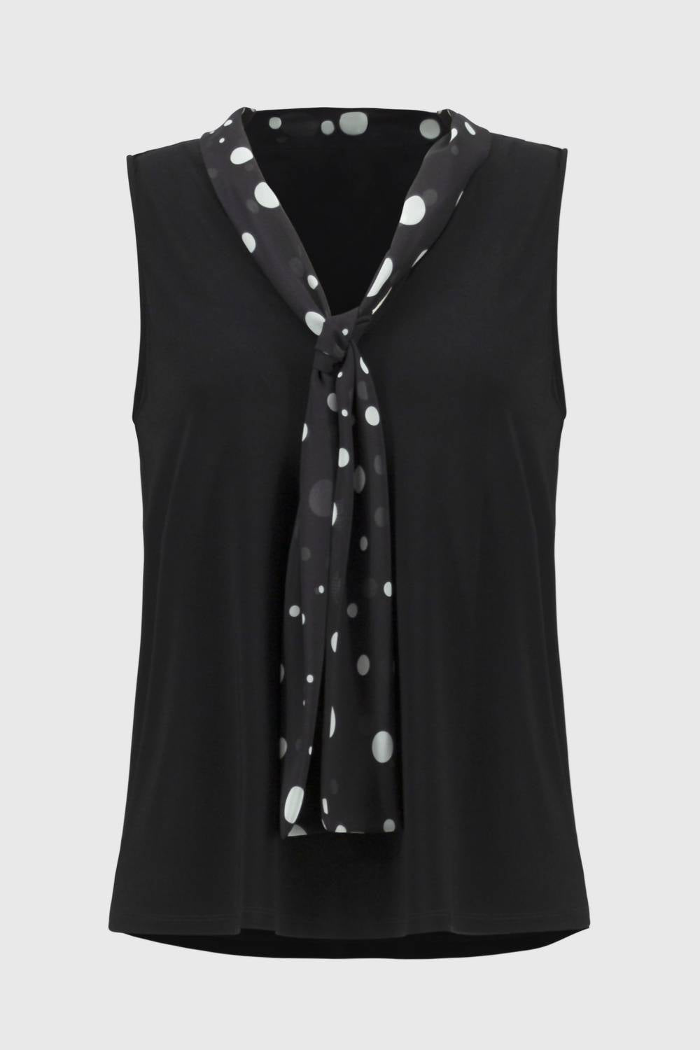 Joseph Ribkoff - V-Neck Tie Front Sleeveless Top