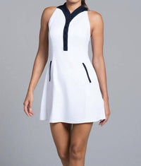Ibkul - Color Block Print Tennis Dress