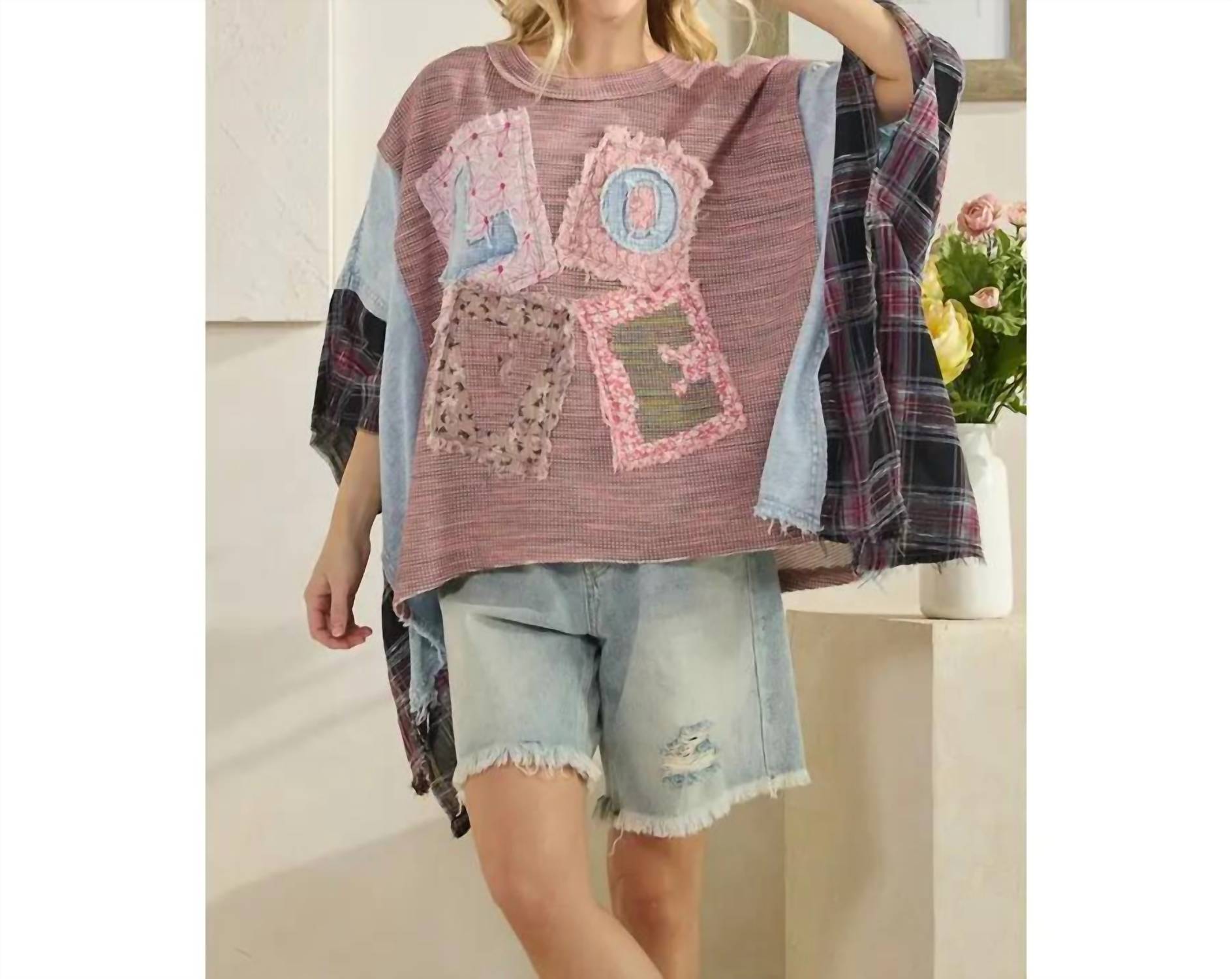 Oli & Hali - Women's Caroline Love Patchwork Top