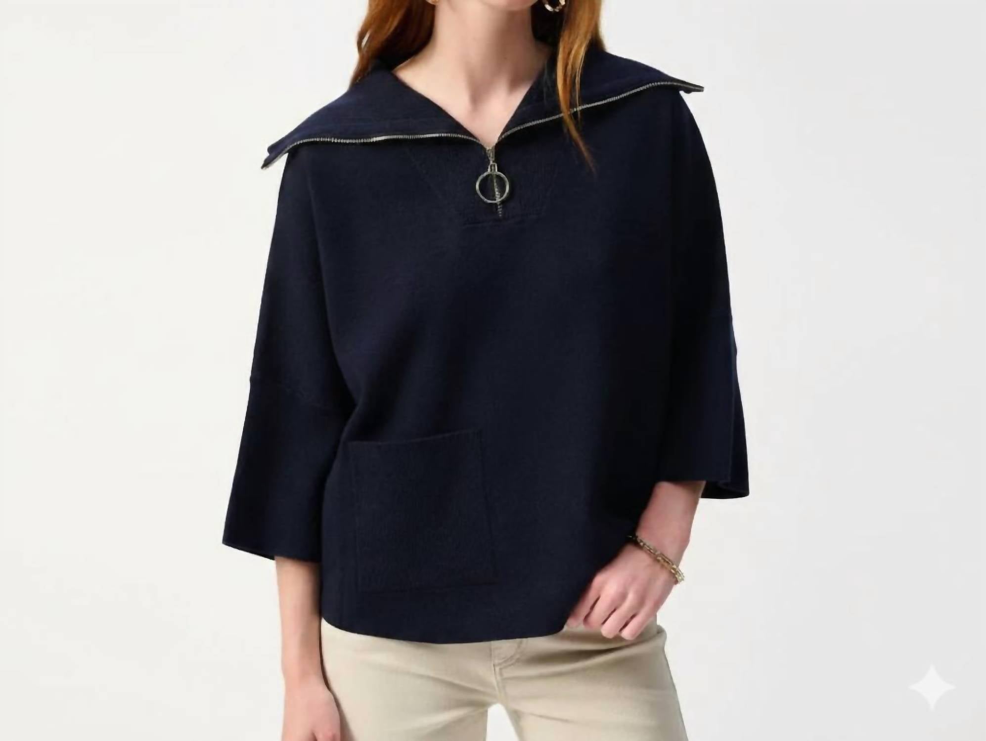 Joseph Ribkoff - Half Zip Sweater