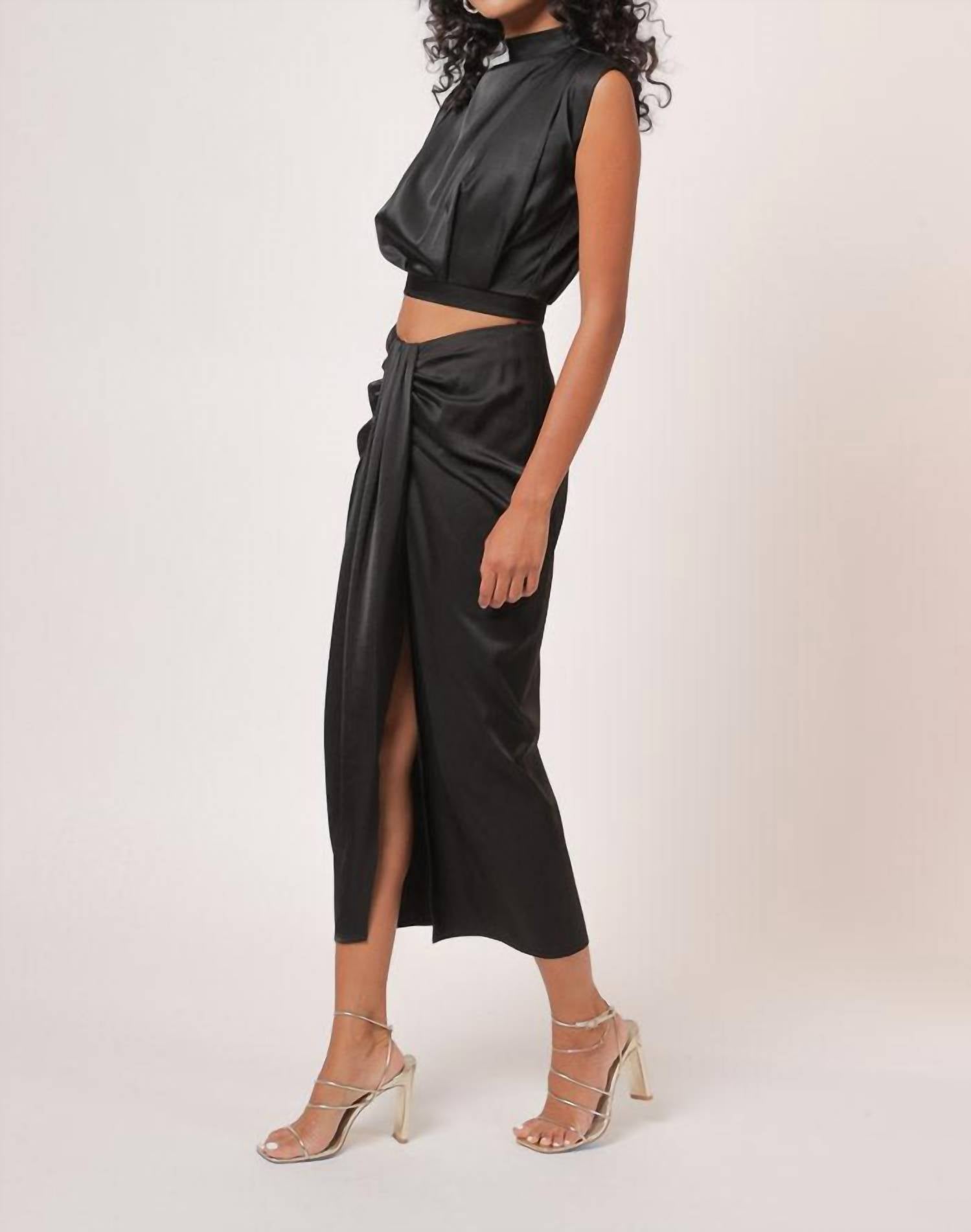 Line And Dot - Selma Satin Top