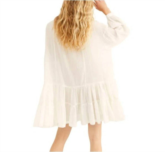 Free People - White Mini Dress Endless Summer Crochet Boho