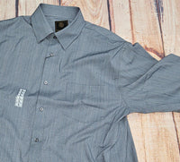 F/X Fusion Men's Short Sleeve Multi Line Soft Top in grey - men's long sleeve top - detail view