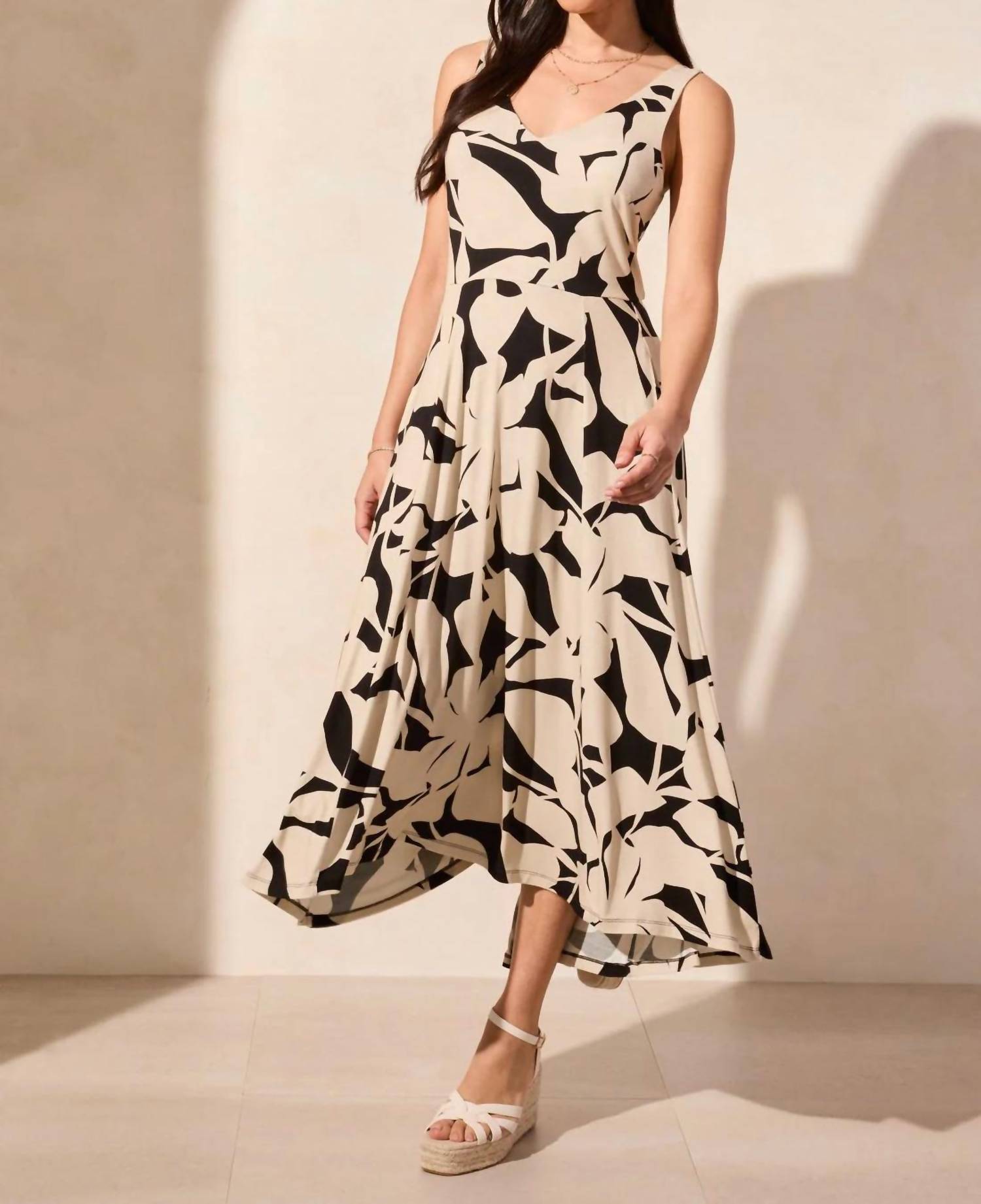 Tribal - Printed High-low Dress