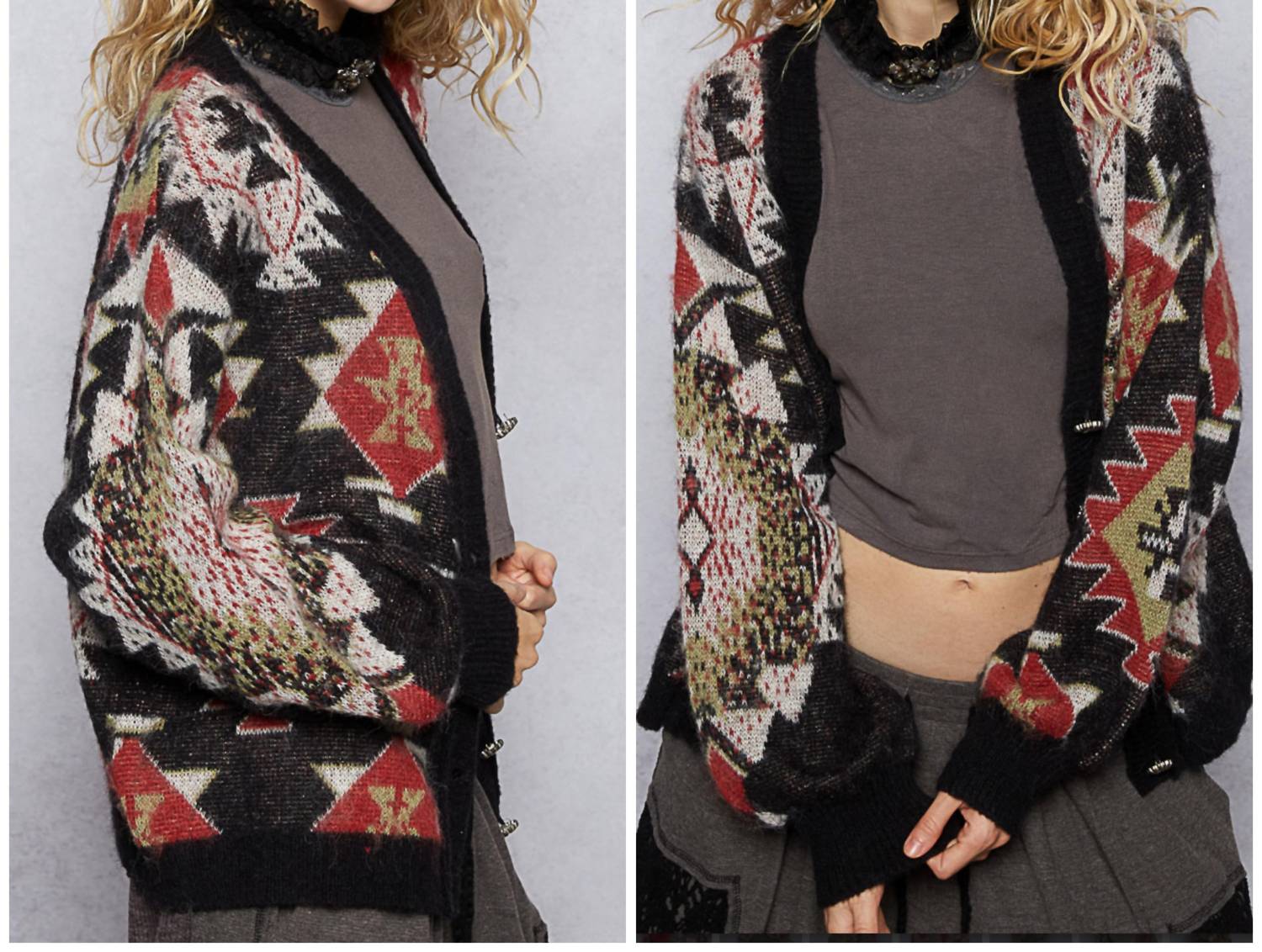Pol - MOHAIR CARDIGAN