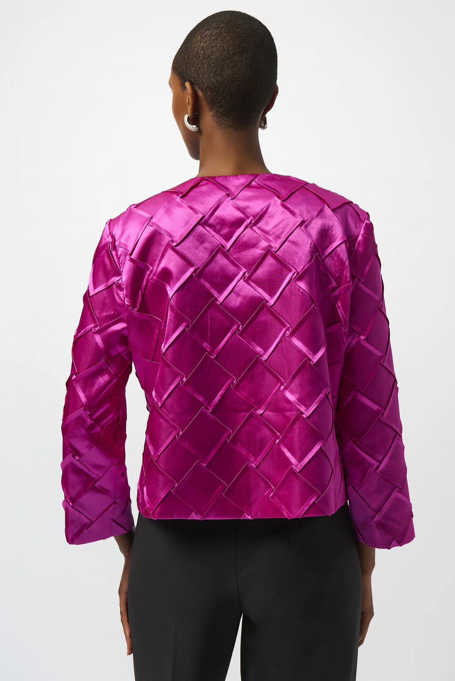 Joseph Ribkoff - Textured Crew Neck Jacket