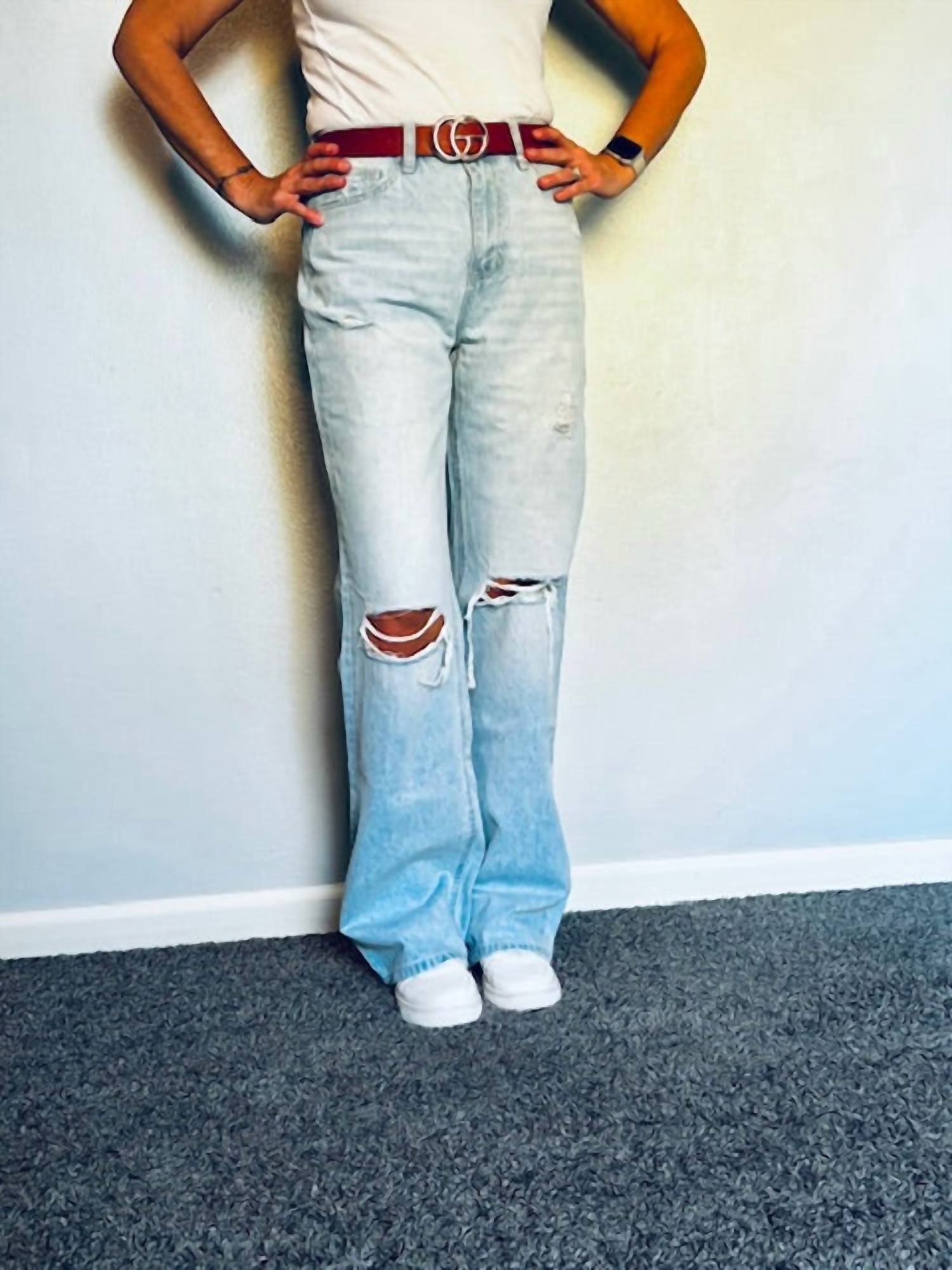 VERVET BY FLYING MONKEY High Rise Flare Jeans in vintage - women's jeans