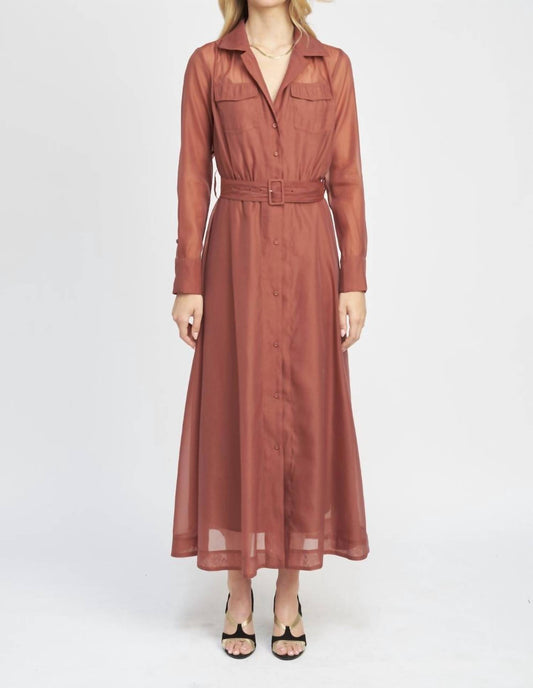 Claudette Maxi Shirt Dress