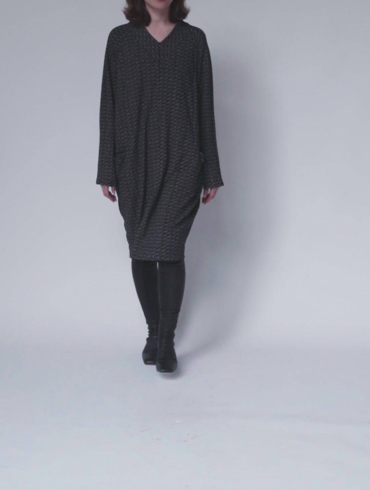 Matthildur - Alabaster Long Sleeve Midi Dress