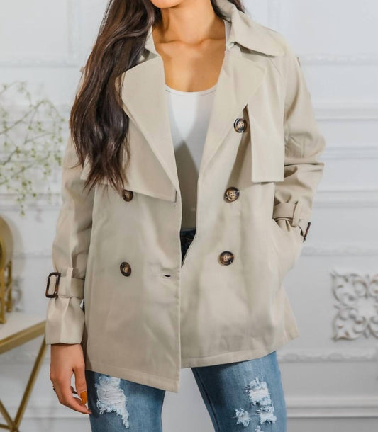 Surelymine - Mid Length Trench Coat Jacket