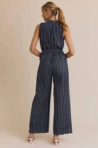 Gilli - Francis Striped Sleeveless Jumpsuit