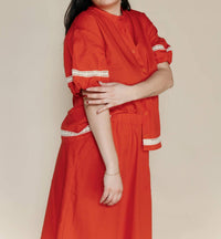 Bobo Choses - Contrast-trim Puff Sleeve Shirt