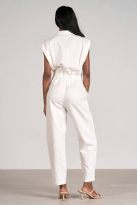 Elan - Women's Denim Sleeveless Jumpsuit