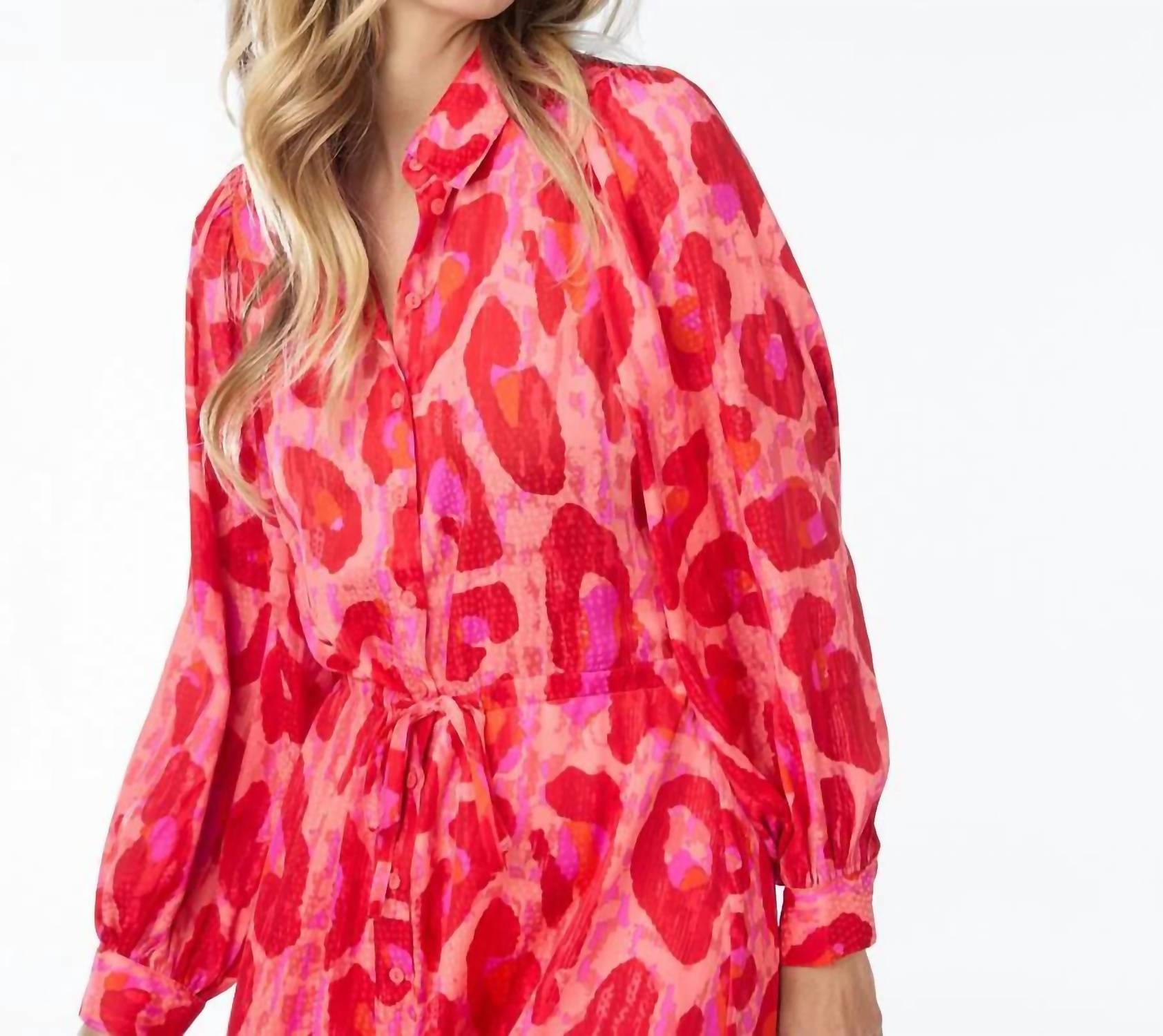 Esqualo - Floria Fancy Animal Print Long Dress