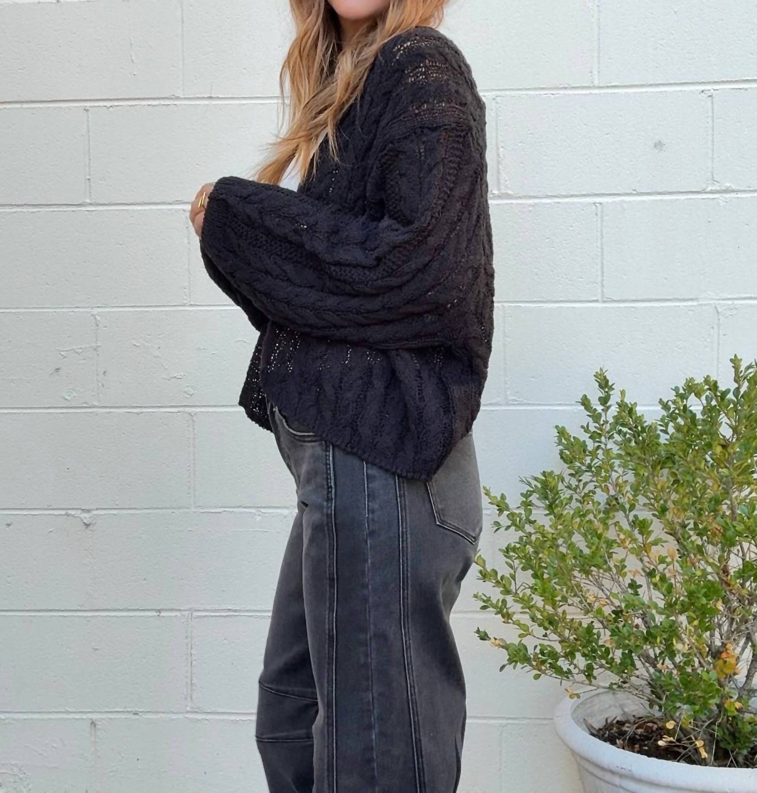 Miou Muse - Naomi Open Front Cardigan