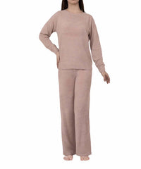Barefoot Dreams - Jersey Roll Pullover & Wide Leg Pant