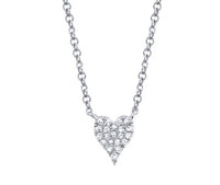 House Of India - Women's Paved Small Heart Necklace