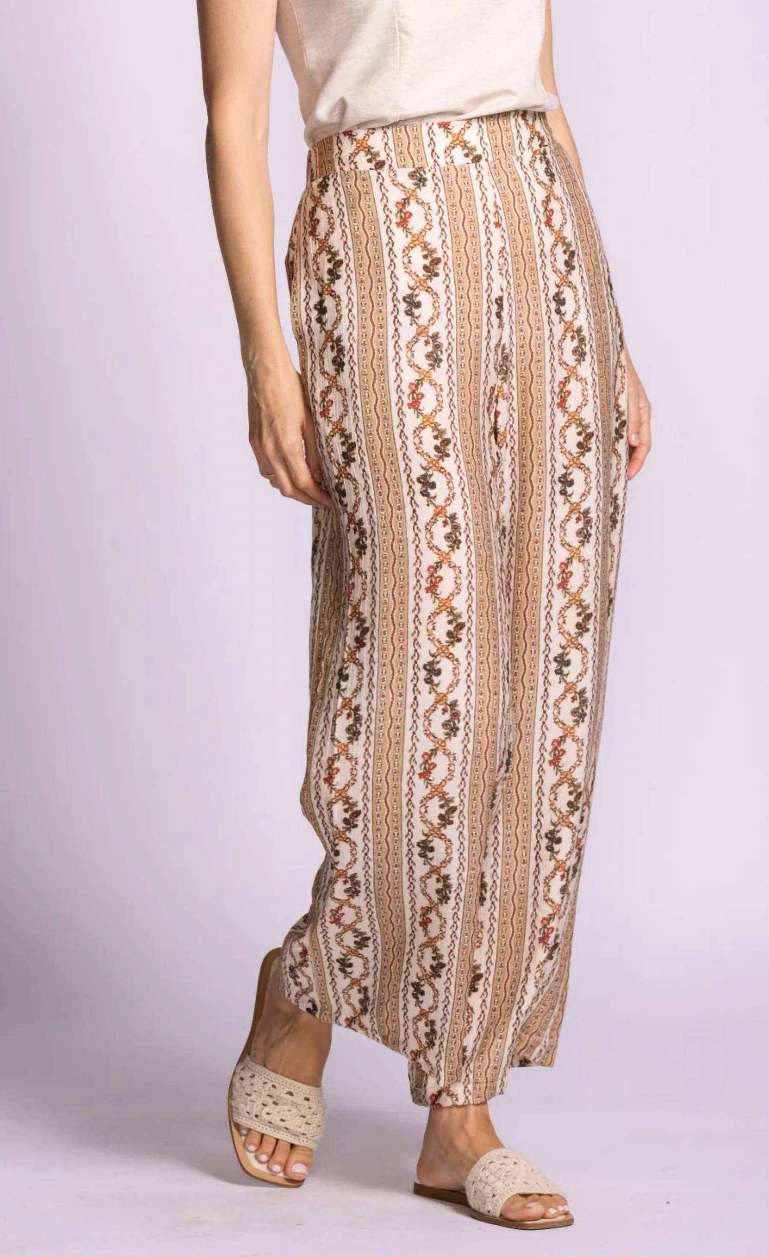 Pink Martini - Teesdale Wide Leg Printed Pants