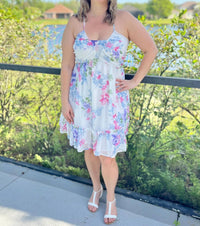 White Birch - Garden Wedding Mini Dress