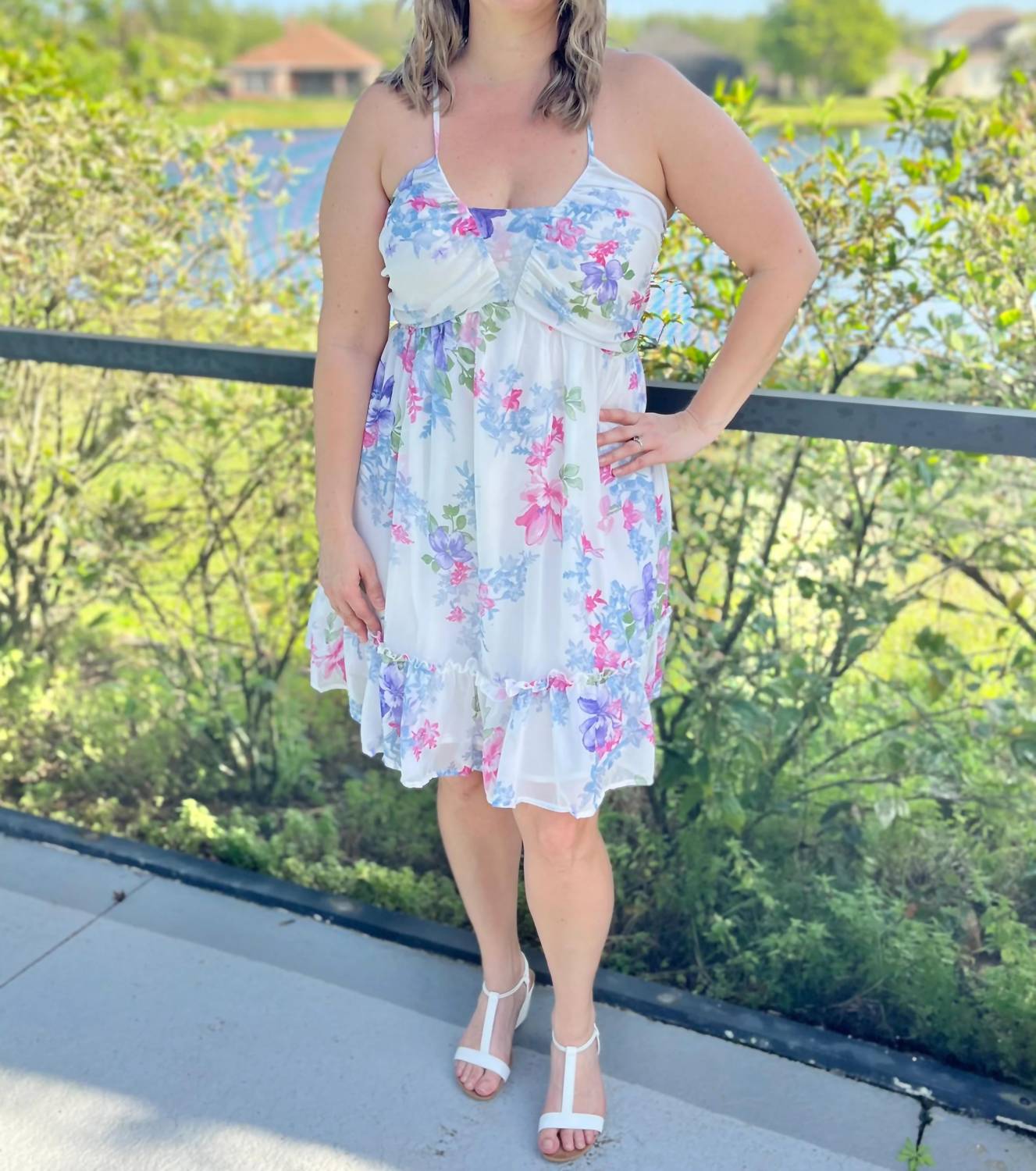 White Birch - Garden Wedding Mini Dress