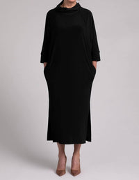 Sympli - Raglan Funnel Neck Dress