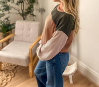 Lovely Melody - Keeley Corded Color Block Top