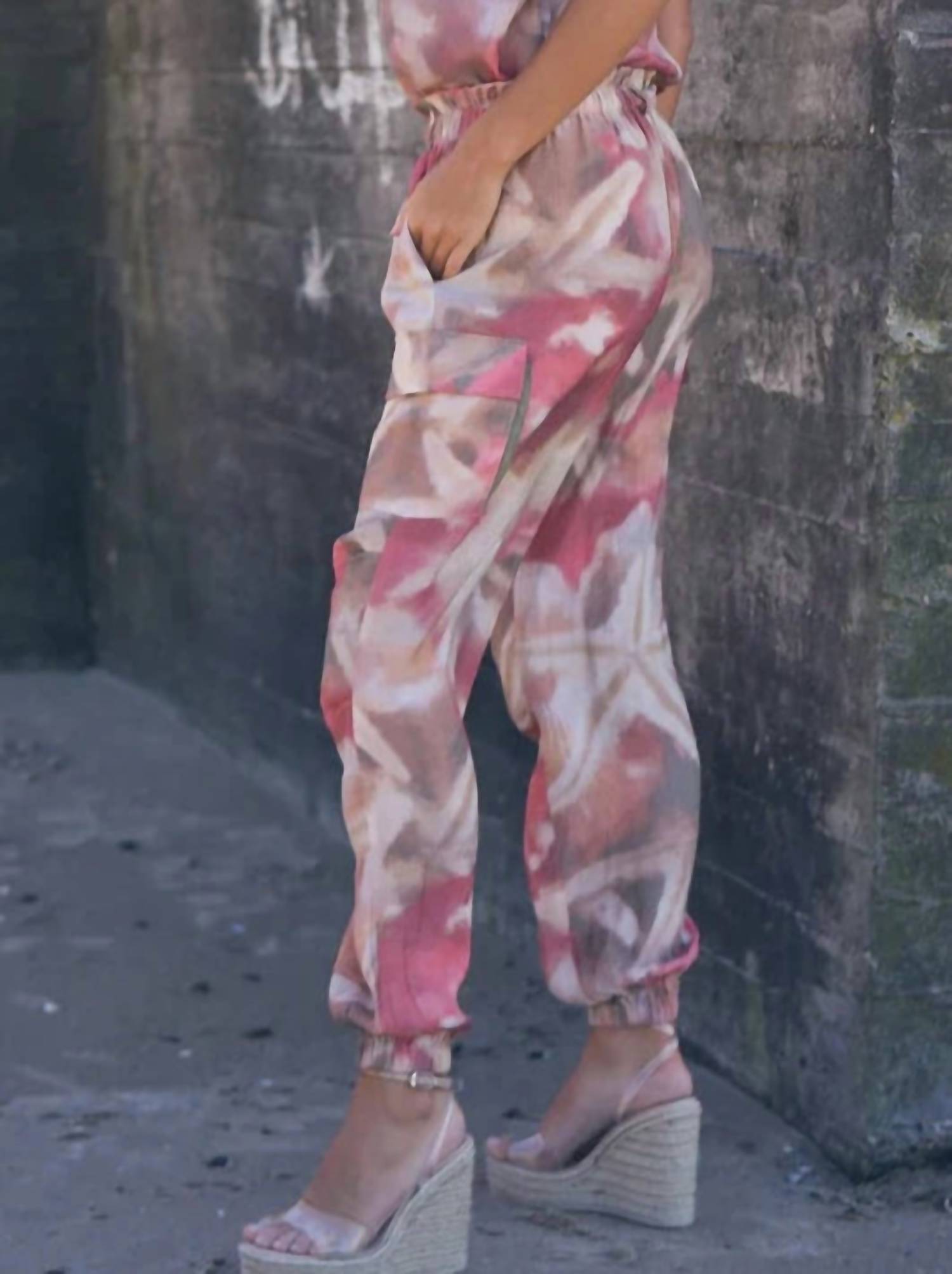 Nu Denmark - Abstract Print Cargo Pants
