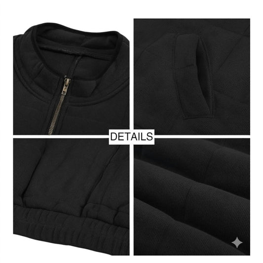 Sweet As A Peach - Quilted Zip-up Jacket