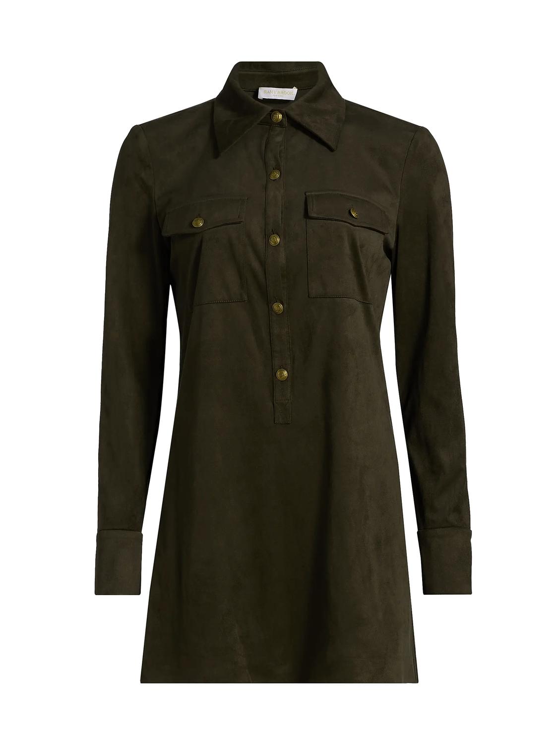 Ramy Brook - Maria Faux Suede Mini Dress