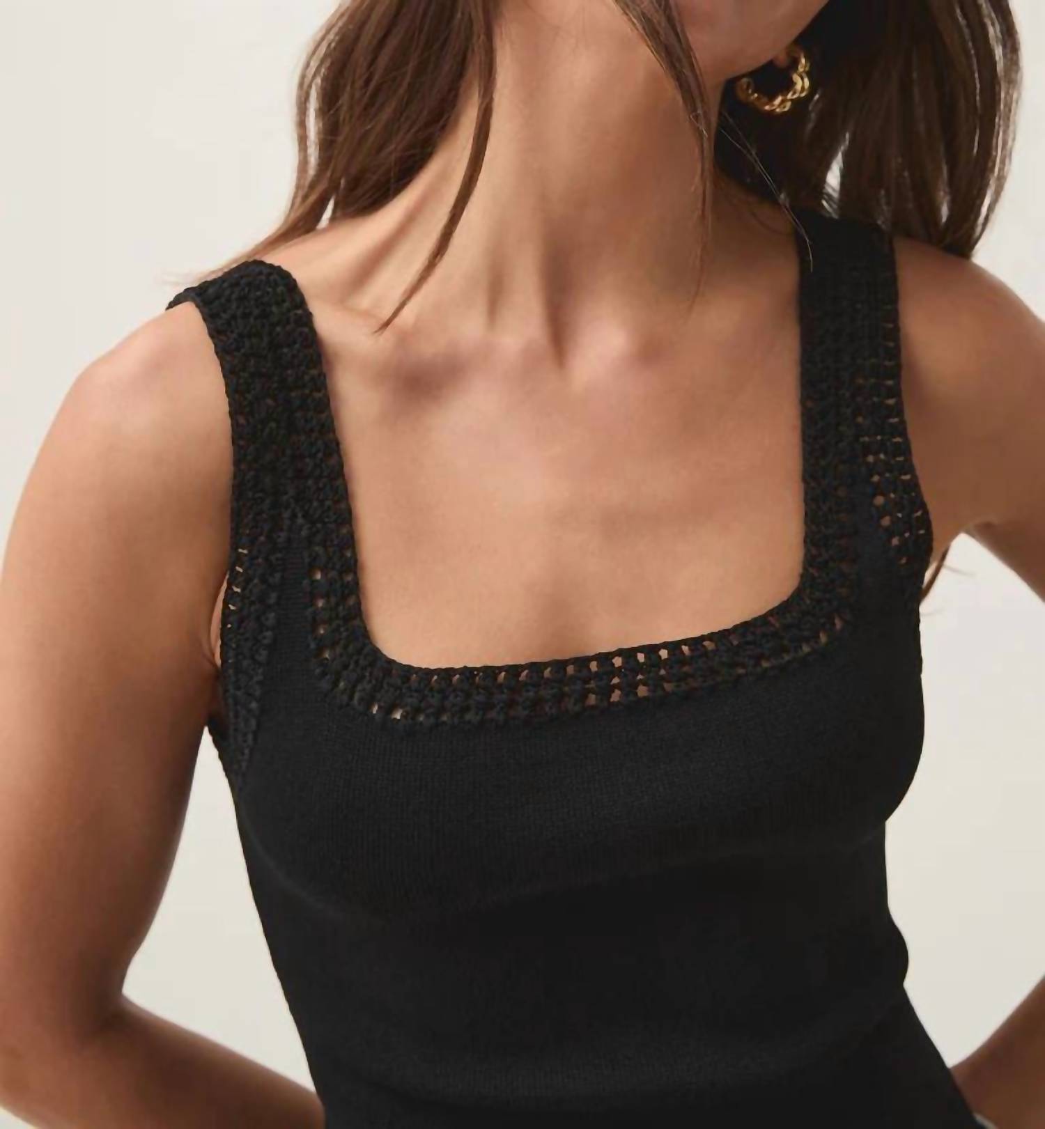 Aje. - Tazia Crocheted Tank