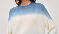 White + Warren - Linen Dip Dye Crewneck Sweater