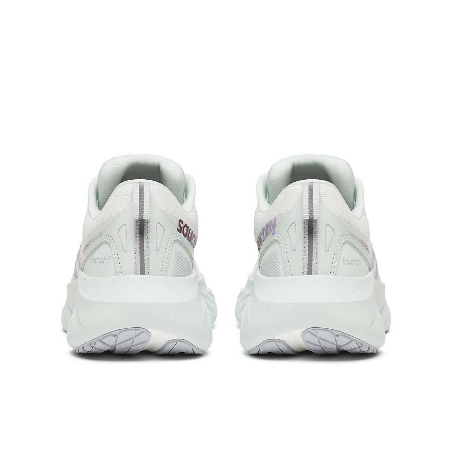 SAUCONY Women's Triumph 22 Running Shoes in white foam - women's shoe - alternate view