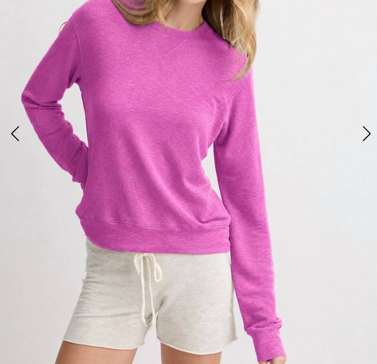 Monrow - SUPERSOFT CREW NECK SWEATSHIRT