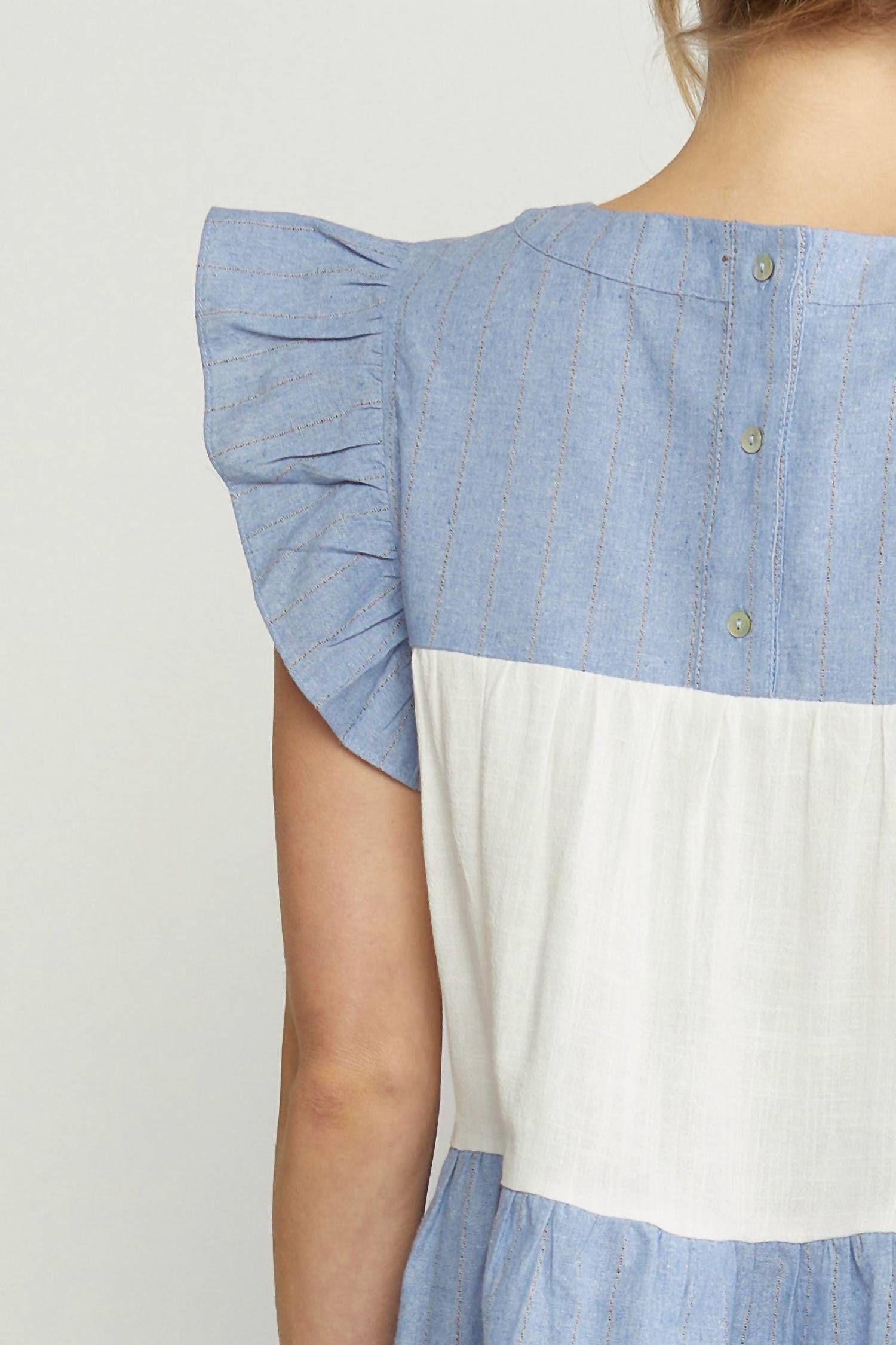 Entro - Mixed Print Tiered Top