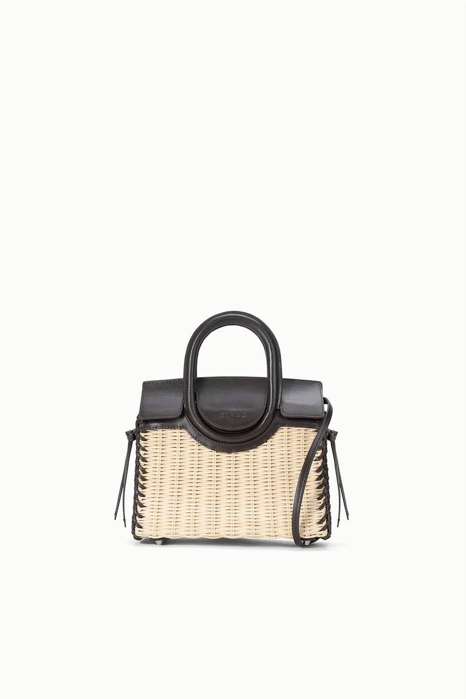 Staud - Women's Maude Mini Wicker Carryall Bag