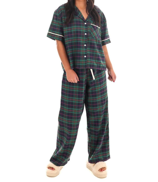 She + Sky - North Pole Nights Plaid Christmas Pajamas