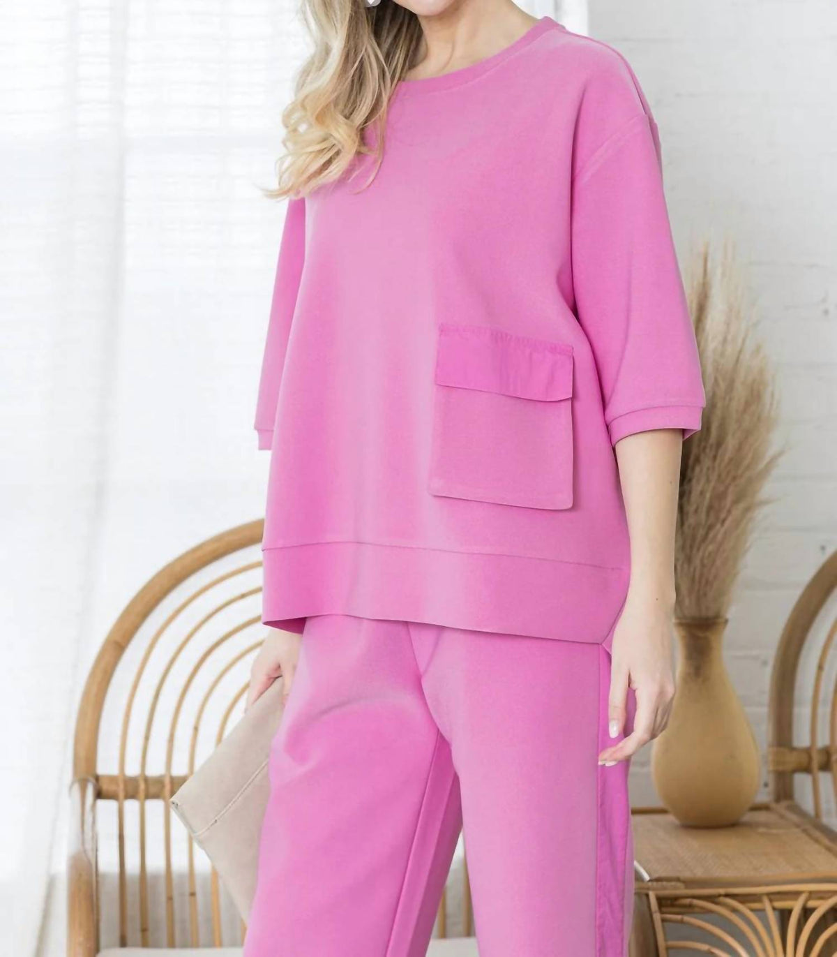 Joh - Karen Knit Crepe Top