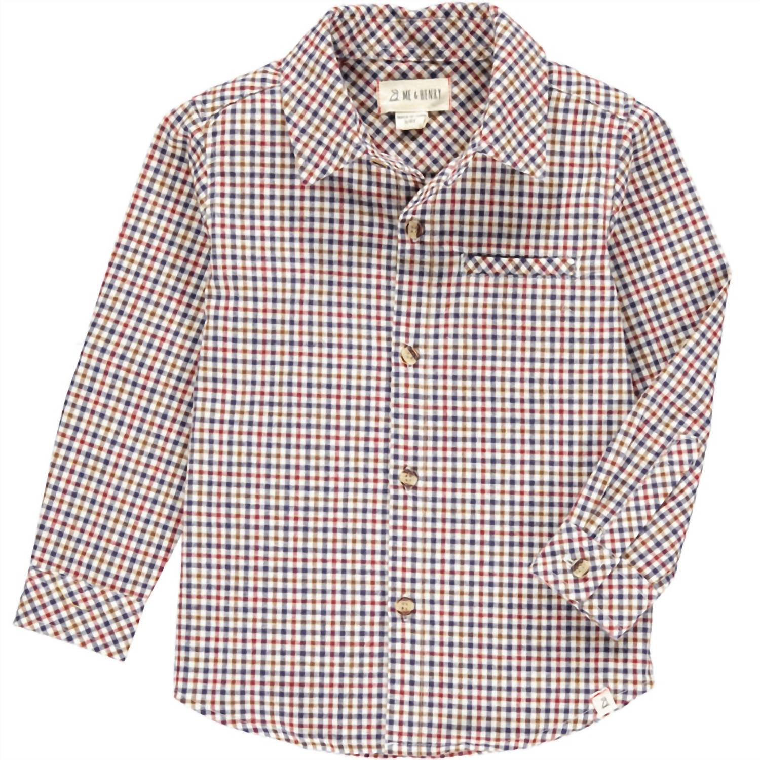 Me & Henry - Men’s Atwood Long Sleeve Woven Shirt