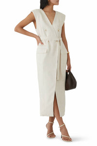 Shona Joy - Newman Sleeveless Blazer Midi Dress