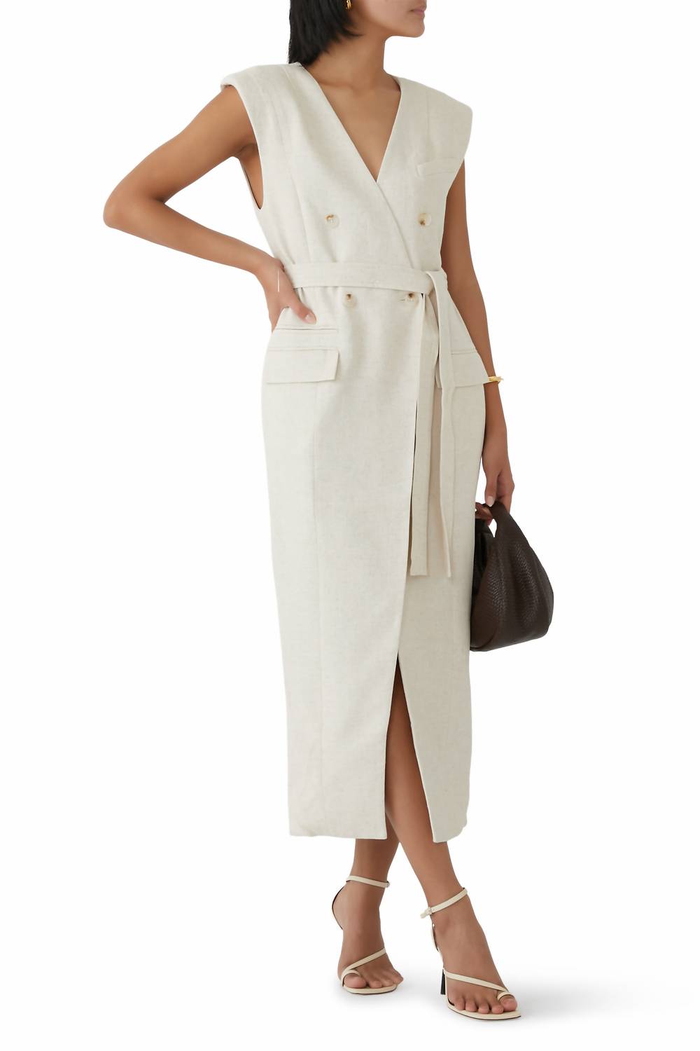 Shona Joy - Newman Sleeveless Blazer Midi Dress