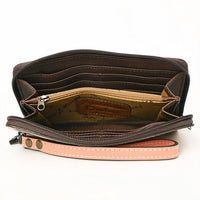 American Darling - Hand Tooled Genuine Leather Western Clutch