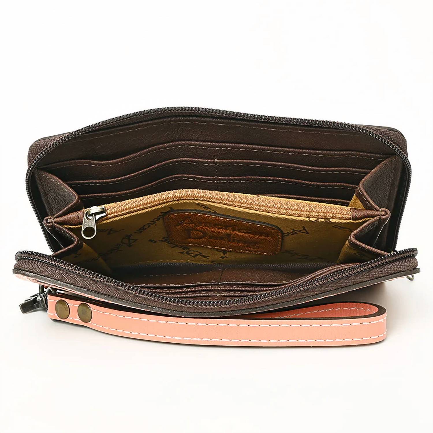 American Darling - Hand Tooled Genuine Leather Western Clutch