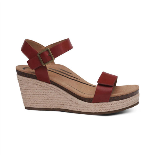 Aetrex - Women's Sydney Quarter Strap Wedge Sandals