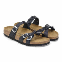 Birkenstock - Women's Franca Oiled Leather Braided Sandals
