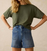 Faherty - Stretch Terry Patch Pocket Short