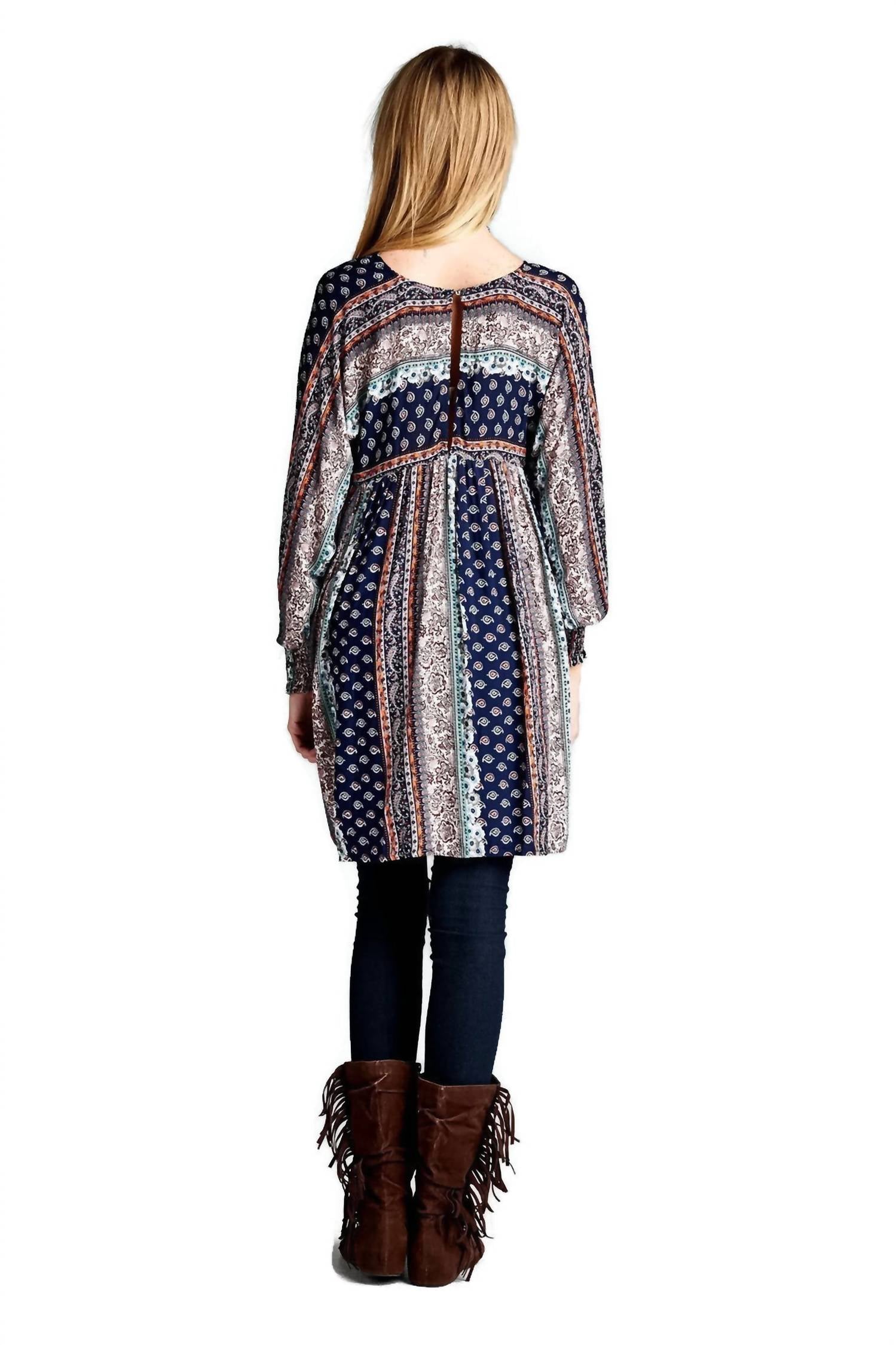 Velzera - Paisley Baby Doll Tunic