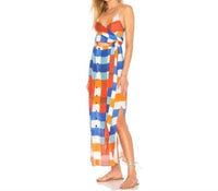 Mara Hoffman - Wrap-effect Plaid Checked Tencel Maxi Dress